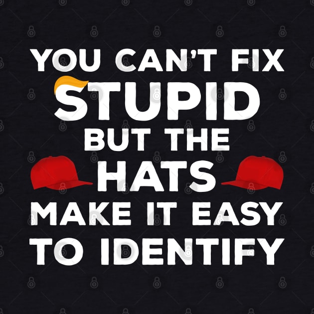 You Can't Fix Stupid but The Hats Make It Easy to Identify by Attia17